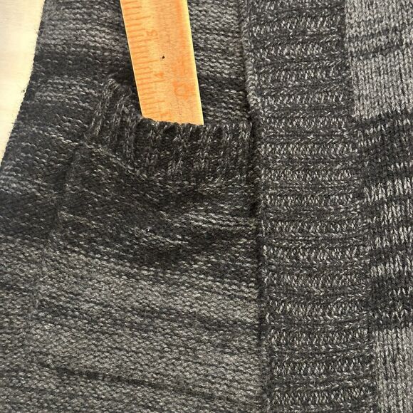 VINCE Women S Cardigan Sweater Cashmere Alpaca Striped Oversized Short Sleeve - Picture 3 of 6